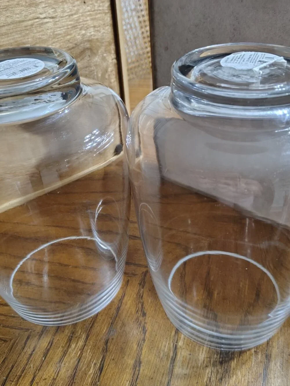 Two Hurricane Candle Holders